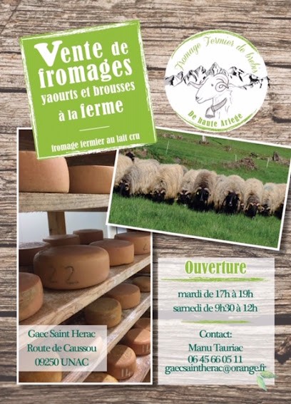 Fromagerie Saint-hérac, Fromagerie à Unac