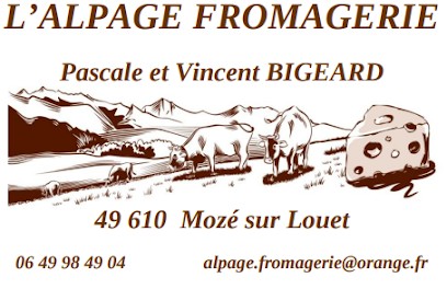 L'Alpage fromagerie, Fromagerie à Mozé-sur-Louet