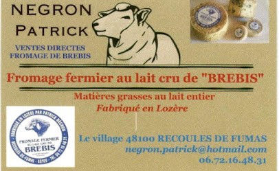FROMAGERIE NEGRON PATRICK, Fromagerie à Recoules-de-Fumas